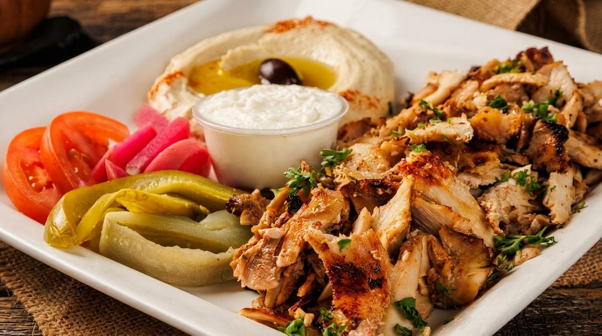 Award-winning chicken shawarma