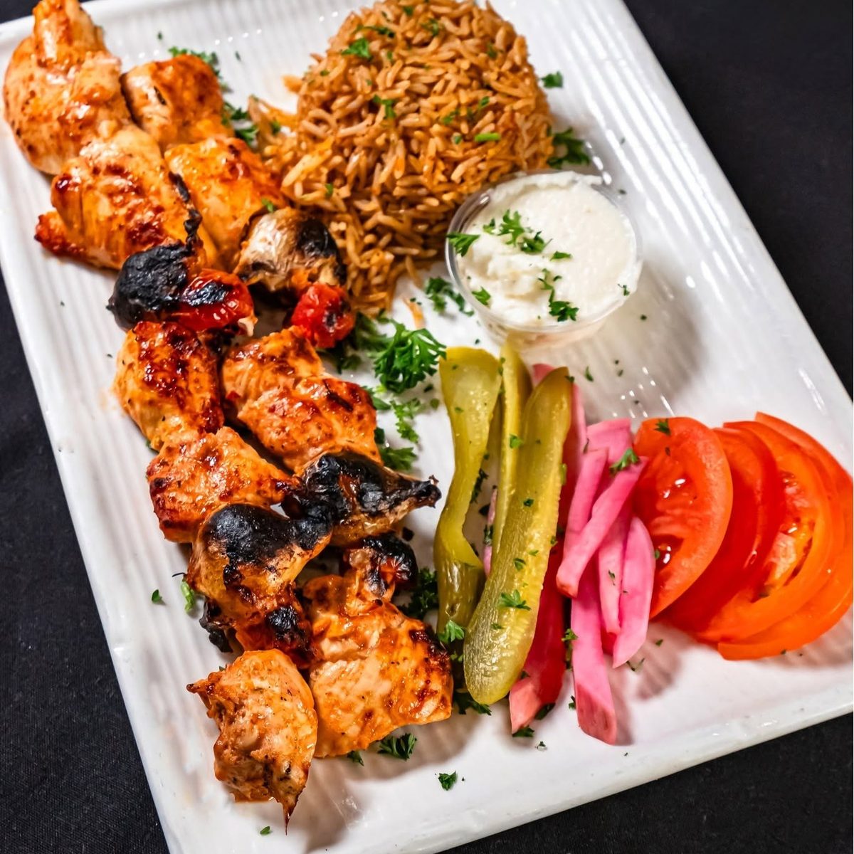 A full Lebanese table, made from scratch daily